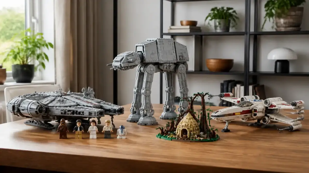 סטי LEGO Star Wars על שולחן