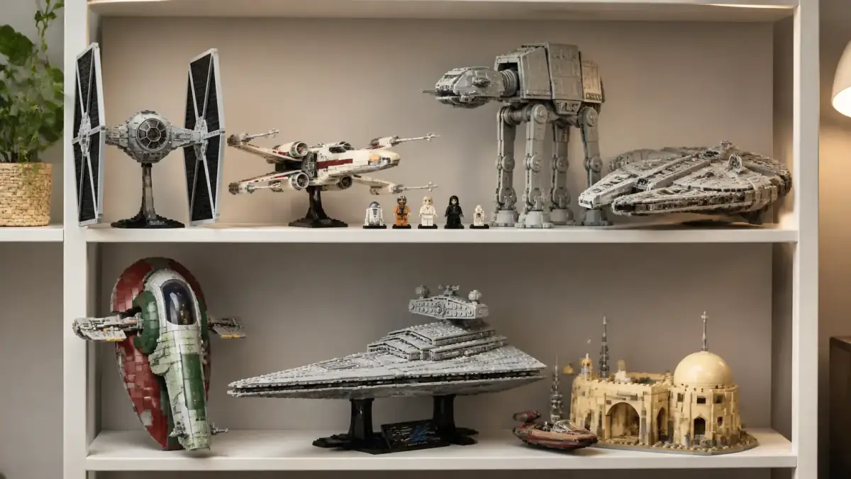 סטים של LEGO Star Wars על מדף
